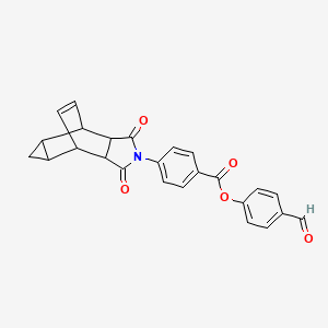 molecular formula C25H19NO5 B10882982 4-formylphenyl 4-(1,3-dioxooctahydro-4,6-ethenocyclopropa[f]isoindol-2(1H)-yl)benzoate 