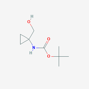 molecular formula C9H17NO3 B010883 tert-Butyl (1-(hydroxymethyl)cyclopropyl)carbamate CAS No. 107017-73-2