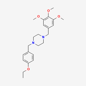 1-(4-Ethoxybenzyl)-4-(3,4,5-trimethoxybenzyl)piperazine