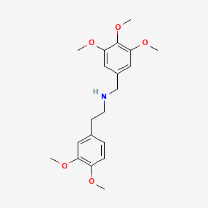 molecular formula C20H27NO5 B10883032 2-(3,4-dimethoxyphenyl)-N-(3,4,5-trimethoxybenzyl)ethanamine 