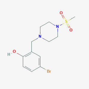 4-Bromo-2-{[4-(methylsulfonyl)piperazin-1-yl]methyl}phenol