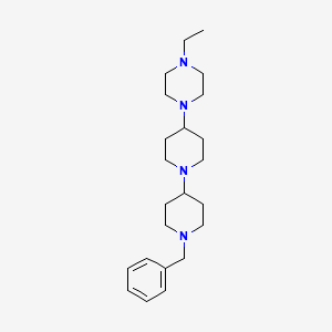 molecular formula C23H38N4 B10883085 1'-Benzyl-4-(4-ethylpiperazin-1-yl)-1,4'-bipiperidine 