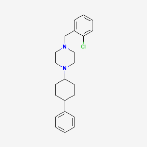 molecular formula C23H29ClN2 B10883089 1-(2-Chlorobenzyl)-4-(4-phenylcyclohexyl)piperazine 