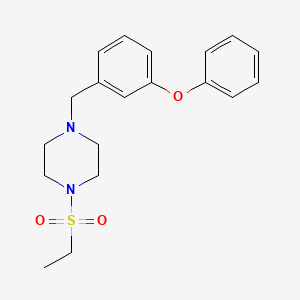 molecular formula C19H24N2O3S B10883106 1-(Ethylsulfonyl)-4-(3-phenoxybenzyl)piperazine 