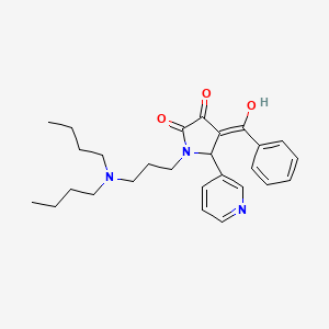 4-Benzoyl-1-[3-(dibutylamino)propyl]-3-hydroxy-5-(3-pyridyl)-1,5-dihydro-2H-pyrrol-2-one