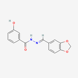 N'-(1,3-Benzodioxol-5-ylmethylene)-3-hydroxybenzohydrazide