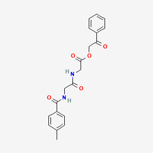 2-oxo-2-phenylethyl N-[(4-methylphenyl)carbonyl]glycylglycinate