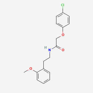 molecular formula C17H18ClNO3 B10883209 2-(4-chlorophenoxy)-N-[2-(2-methoxyphenyl)ethyl]acetamide 