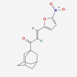 molecular formula C17H19NO4 B10883227 1-(1-Adamantyl)-3-(5-nitro-2-furyl)-2-propen-1-one 