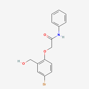 2-[4-bromo-2-(hydroxymethyl)phenoxy]-N-phenylacetamide