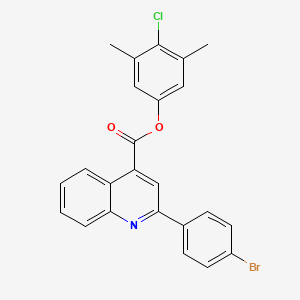 4-Chloro-3,5-dimethylphenyl 2-(4-bromophenyl)quinoline-4-carboxylate