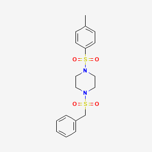 1-(Benzylsulfonyl)-4-[(4-methylphenyl)sulfonyl]piperazine