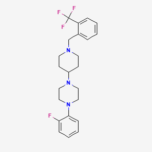 1-(2-Fluorophenyl)-4-{1-[2-(trifluoromethyl)benzyl]piperidin-4-yl}piperazine