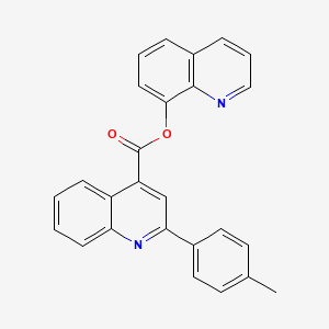 molecular formula C26H18N2O2 B10883345 Quinolin-8-yl 2-(4-methylphenyl)quinoline-4-carboxylate 