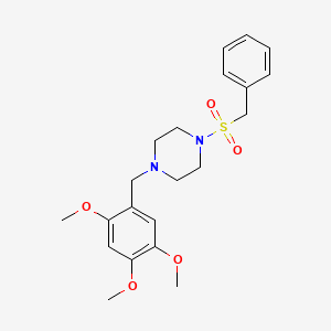 1-(Benzylsulfonyl)-4-(2,4,5-trimethoxybenzyl)piperazine