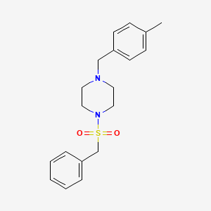 molecular formula C19H24N2O2S B10883391 1-(Benzylsulfonyl)-4-(4-methylbenzyl)piperazine 