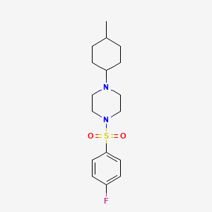 1-[(4-Fluorophenyl)sulfonyl]-4-(4-methylcyclohexyl)piperazine