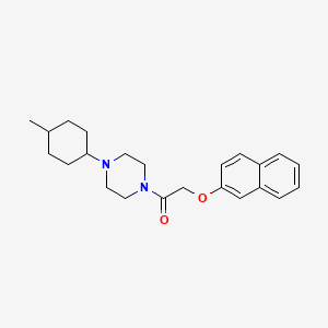 1-[4-(4-Methylcyclohexyl)piperazin-1-yl]-2-(naphthalen-2-yloxy)ethanone