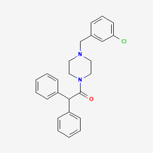 1-[4-(3-Chlorobenzyl)piperazin-1-yl]-2,2-diphenylethanone