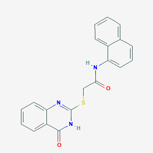 N-(naphthalen-1-yl)-2-[(4-oxo-3,4-dihydroquinazolin-2-yl)sulfanyl]acetamide