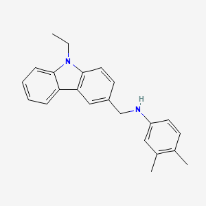 N-[(9-ethyl-9H-carbazol-3-yl)methyl]-3,4-dimethylaniline