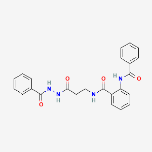 2-(Benzoylamino)-N~1~-[3-(2-benzoylhydrazino)-3-oxopropyl]benzamide