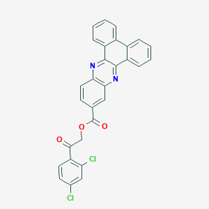 2-(2,4-Dichlorophenyl)-2-oxoethyl dibenzo[a,c]phenazine-11-carboxylate