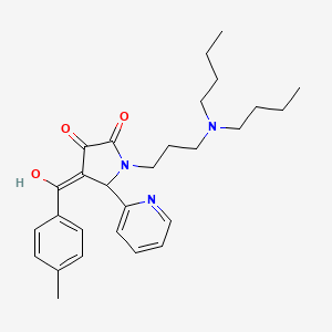 1-[3-(Dibutylamino)propyl]-3-hydroxy-4-(4-methylbenzoyl)-5-(2-pyridyl)-1,5-dihydro-2H-pyrrol-2-one