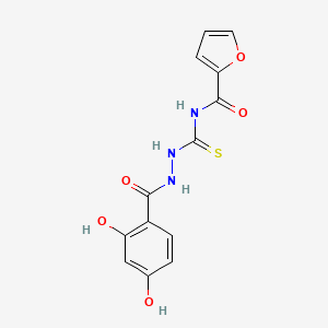 N-({2-[(2,4-dihydroxyphenyl)carbonyl]hydrazinyl}carbonothioyl)furan-2-carboxamide