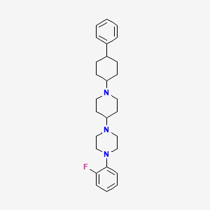 molecular formula C27H36FN3 B10883611 1-(2-Fluorophenyl)-4-[1-(4-phenylcyclohexyl)piperidin-4-yl]piperazine 