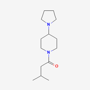 3-Methyl-1-[4-(pyrrolidin-1-yl)piperidin-1-yl]butan-1-one