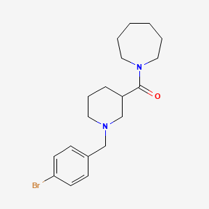 molecular formula C19H27BrN2O B10883667 Azepan-1-yl[1-(4-bromobenzyl)piperidin-3-yl]methanone 