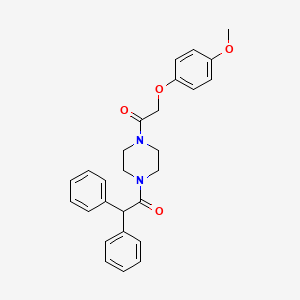 1-{4-[(4-Methoxyphenoxy)acetyl]piperazin-1-yl}-2,2-diphenylethanone