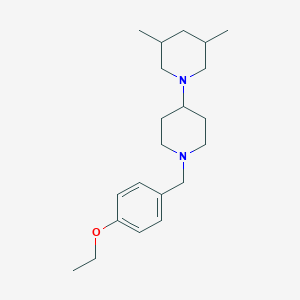 molecular formula C21H34N2O B10883712 1'-(4-Ethoxybenzyl)-3,5-dimethyl-1,4'-bipiperidine 