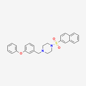 1-(Naphthalen-2-ylsulfonyl)-4-(3-phenoxybenzyl)piperazine