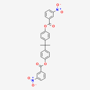 4-(1-Methyl-1-{4-[(3-nitrobenzoyl)oxy]phenyl}ethyl)phenyl 3-nitrobenzoate