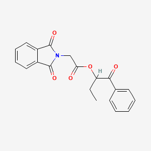 1-oxo-1-phenylbutan-2-yl (1,3-dioxo-1,3-dihydro-2H-isoindol-2-yl)acetate