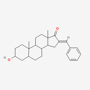 (E)-16-benzylidene-3-hydroxy-10,13-dimethyltetradecahydro-1H-cyclopenta[a]phenanthren-17(2H)-one