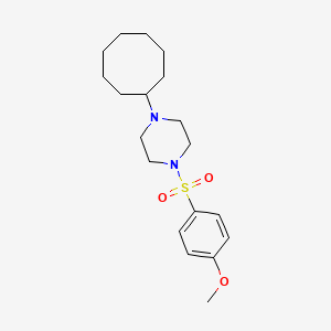 1-Cyclooctyl-4-[(4-methoxyphenyl)sulfonyl]piperazine