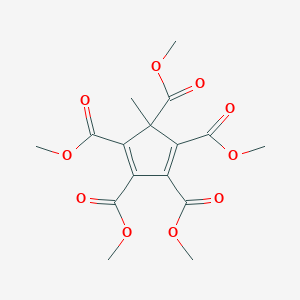 molecular formula C16H18O10 B10883807 Pentamethyl 5-methyl-1,3-cyclopentadiene-1,2,3,4,5-pentacarboxylate CAS No. 16691-60-4