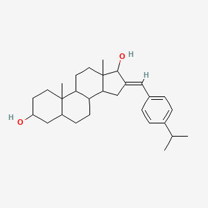 (E)-16-(4-isopropylbenzylidene)-10,13-dimethylhexadecahydro-1H-cyclopenta[a]phenanthrene-3,17-diol