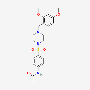 N-(4-{[4-(2,4-dimethoxybenzyl)piperazin-1-yl]sulfonyl}phenyl)acetamide