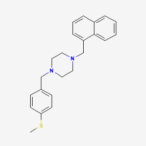 1-[4-(Methylsulfanyl)benzyl]-4-(naphthalen-1-ylmethyl)piperazine