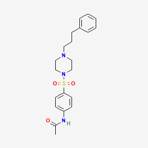 N-(4-{[4-(3-phenylpropyl)piperazin-1-yl]sulfonyl}phenyl)acetamide