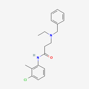 3-[Benzyl(ethyl)amino]-N~1~-(3-chloro-2-methylphenyl)propanamide