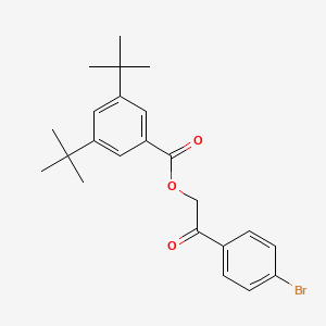 2-(4-Bromophenyl)-2-oxoethyl 3,5-di-tert-butylbenzoate