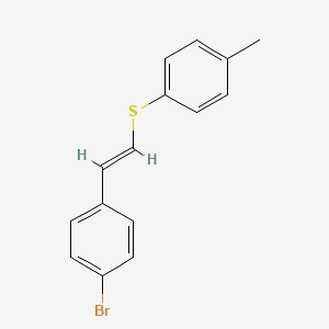 molecular formula C15H13BrS B10883913 (E)-2-(4-bromophenyl)ethenyl 4-methylphenyl sulfide 