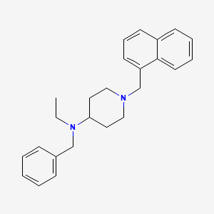 N-benzyl-N-ethyl-1-(naphthalen-1-ylmethyl)piperidin-4-amine