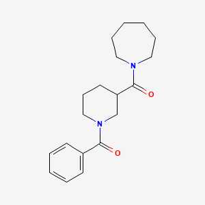 molecular formula C19H26N2O2 B10883976 Azepan-1-yl[1-(phenylcarbonyl)piperidin-3-yl]methanone 