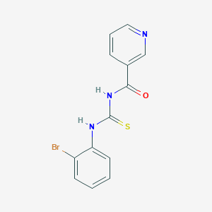 N-[(2-bromophenyl)carbamothioyl]pyridine-3-carboxamide